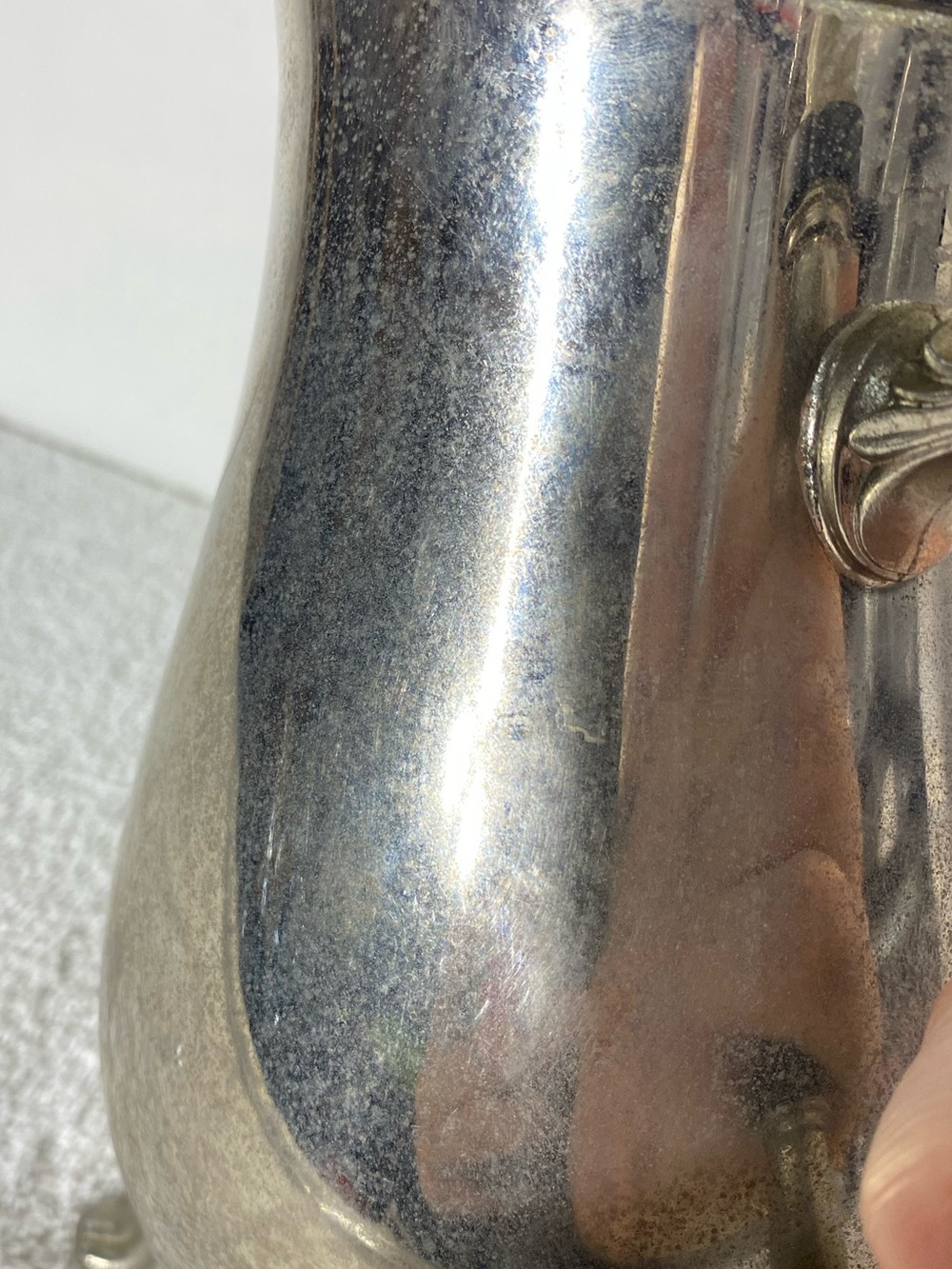 Vintage EP Brass Victorian Style Silver Plated Ornate Footed Teapot - Picture 13 of 15
